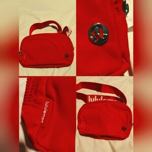 Red belt bag